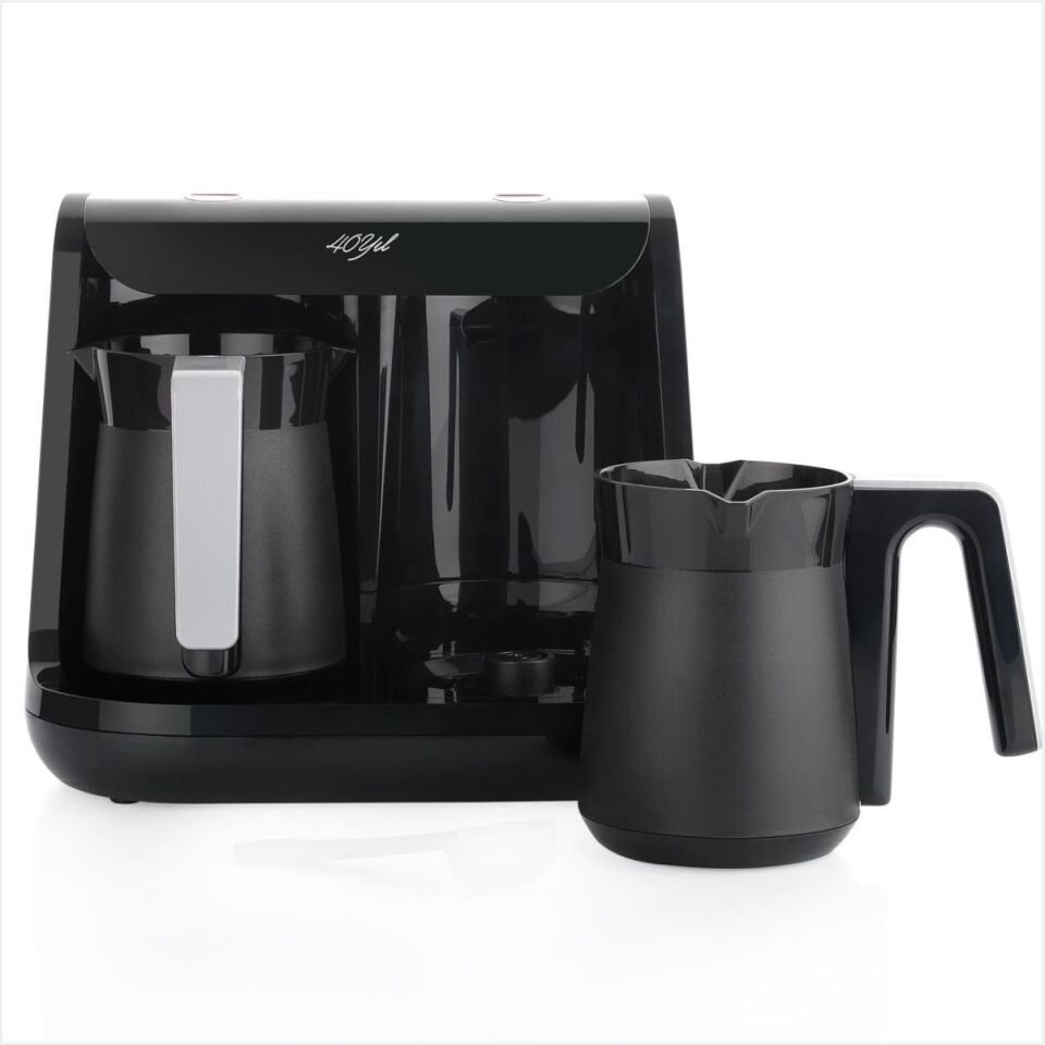 SCHAFER 40 YIL ÇİFT CEZVELİ TÜRK KAHVE MAKİNESİ SİYAH