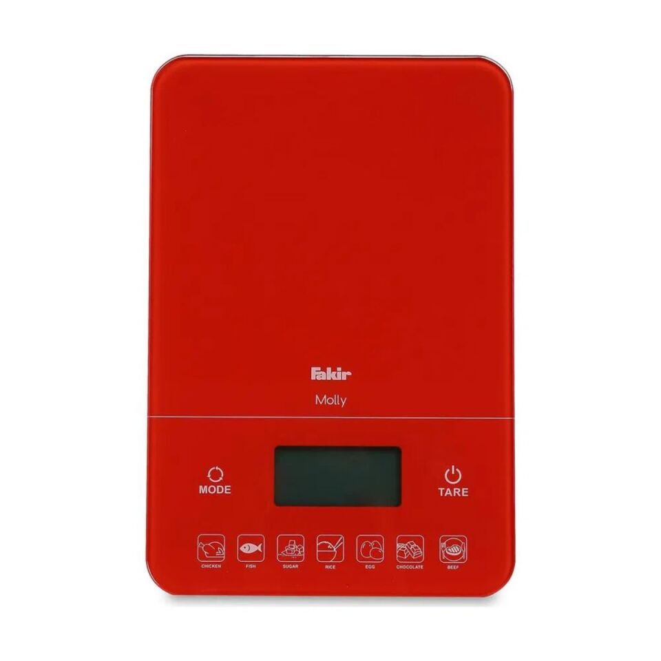 Fakir Molly Dijital Mutfak Tartısı Kırmızı