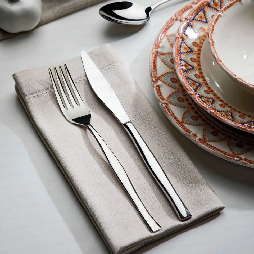 Nehir Zarif Sade 60P Büyük Aile Takımı