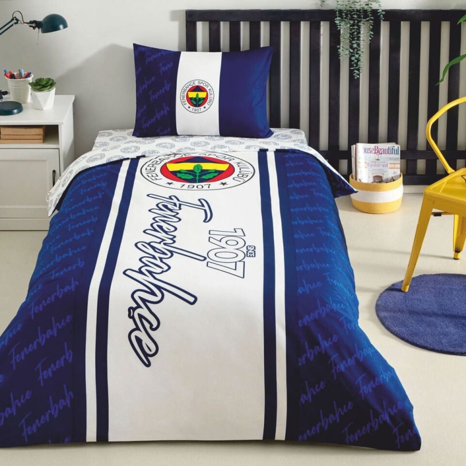 Taç Lisanslı Brf Fenerbahçe 1907 Glow Nevresim Takımı Tek Kişilik