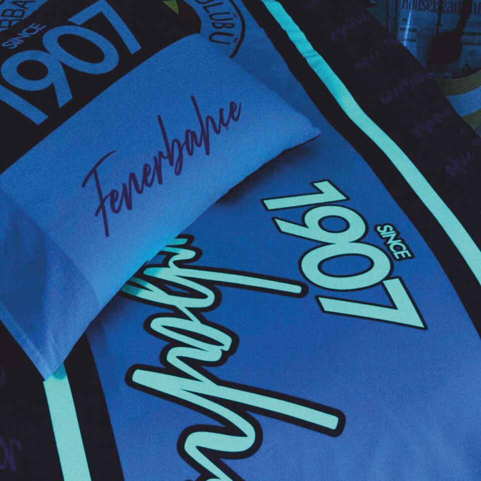 Taç Lisanslı Brf Fenerbahçe 1907 Glow Nevresim Takımı Tek Kişilik