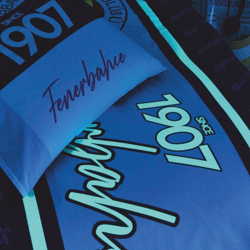 Taç Lisanslı Brf Fenerbahçe 1907 Glow Nevresim Takımı Tek Kişilik
