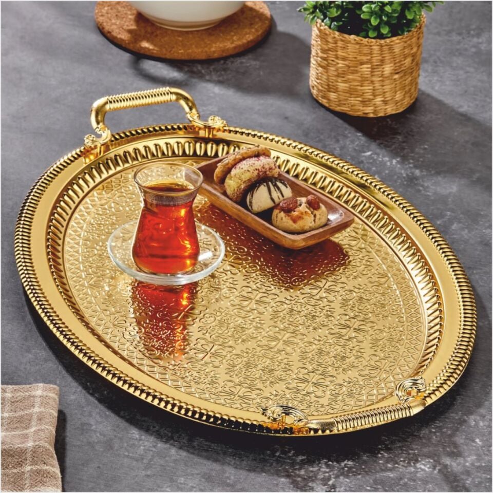 Cooker Ckr3542  Battal Boy Oval Tepsi-Altın