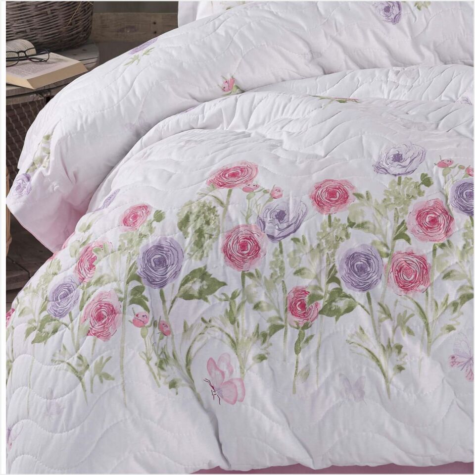 Aran Ranforce Dört Mevsim Set Çift Kişilik Helenka / V1 - Pembe
