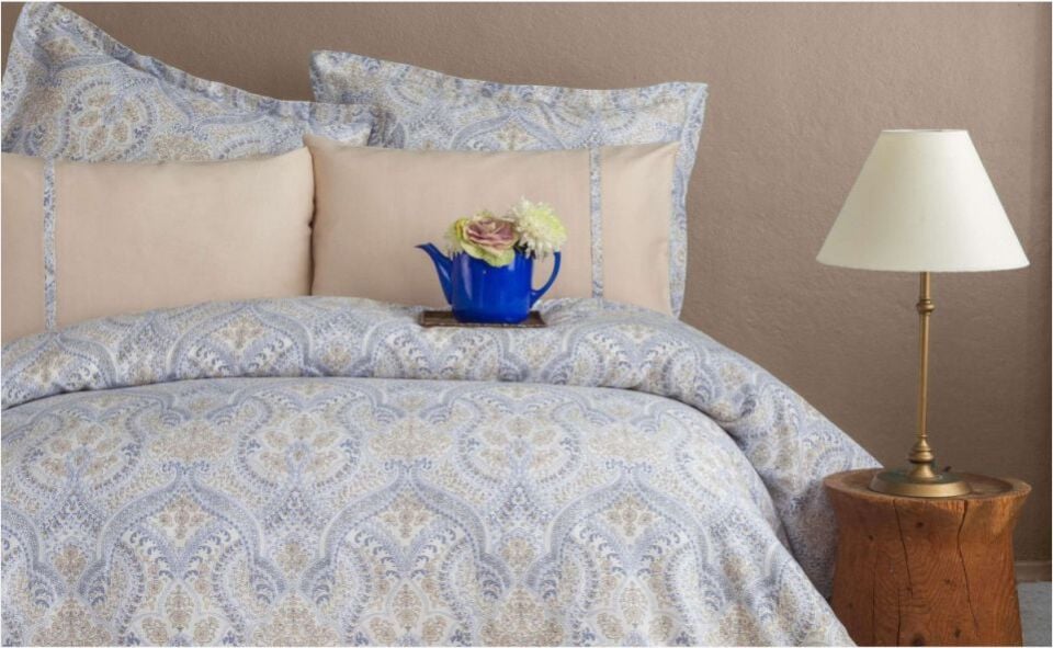 Pamuklar Apricitas Çift Kişilik Tencel Baskılı Nevresım Takımı Fragıle