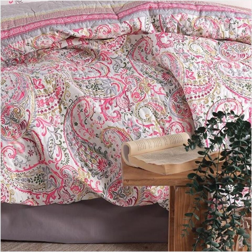 Aran Ranforce Dört Mevsim Set Çift Kişilik Luga / V1 - Pembe