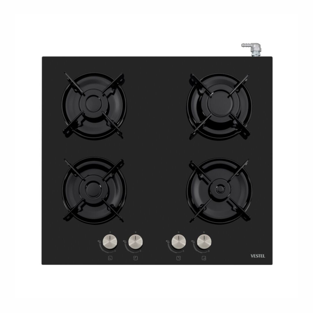 Vestel SO-6114 S Siyah Cam Set Üstü Ocak