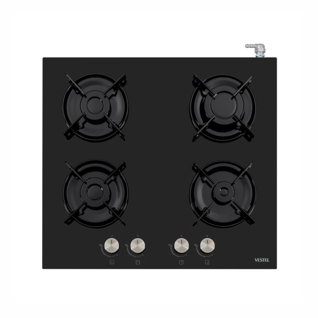 Vestel SO-6114 S Siyah Cam Set Üstü Ocak
