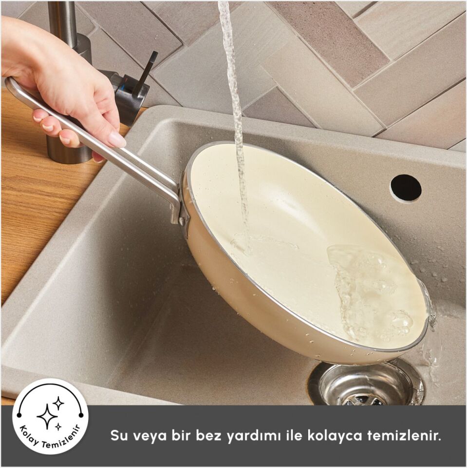 KARACA X REFİKA SWİSS CRYSTAL 9 PARÇA TENCERE VE TAVA SETİ BEİGE