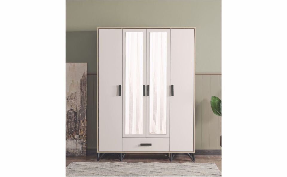 Ekin 4 Kapaklı Dolap