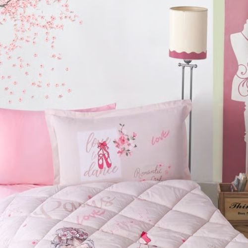 Aran Rf Uyku Seti Tek Kişilik (B) Romantic Gırl / V1 - Pembe