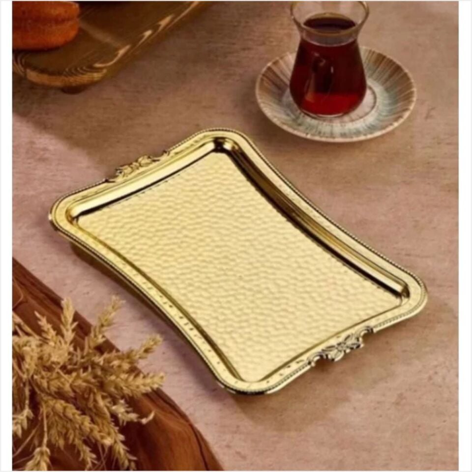 Cooker Ckr3342  Dikdörtgen Metal Sunum Tepsisi