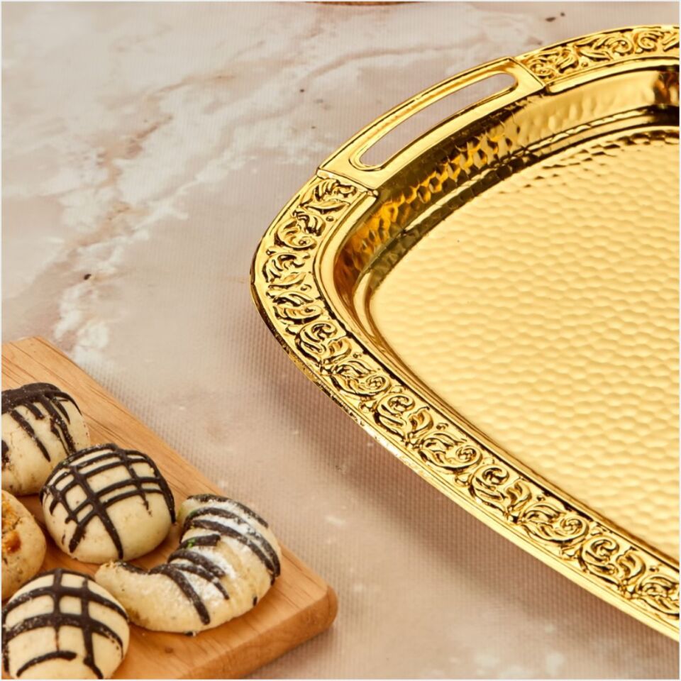 Cooker Ckr3342  Dikdörtgen Metal Sunum Tepsisi