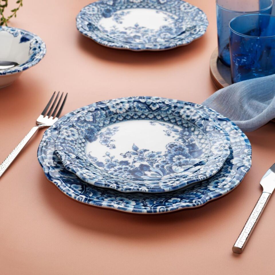 Schafer Carna Yemek Takımı 24 Parça-Mavi