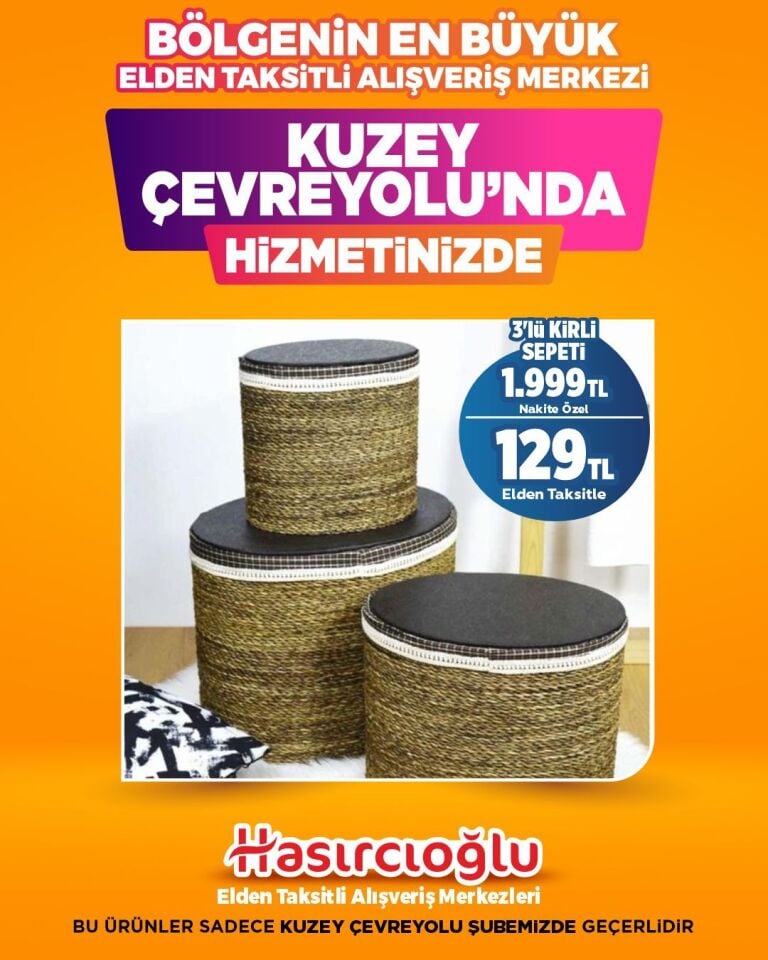 3 LÜ KİRLİ SEPETİ ! KUZEY ÇEVRE YOLUNDA GEÇERLİDİR !