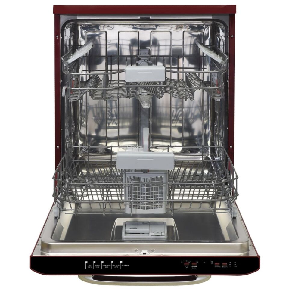 Vestel BM 5001 Retro Kırmızı 5 Programlı Bulaşık Makinesi