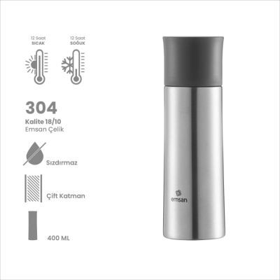 Emsan Brıght Termos 400 Ml Inox