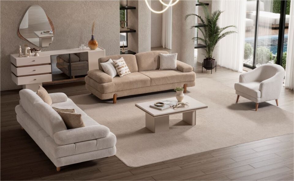 Morello İstanbul Koltuk Takımım 3+1+1 Bornova 303 /3Lü Bornova 101