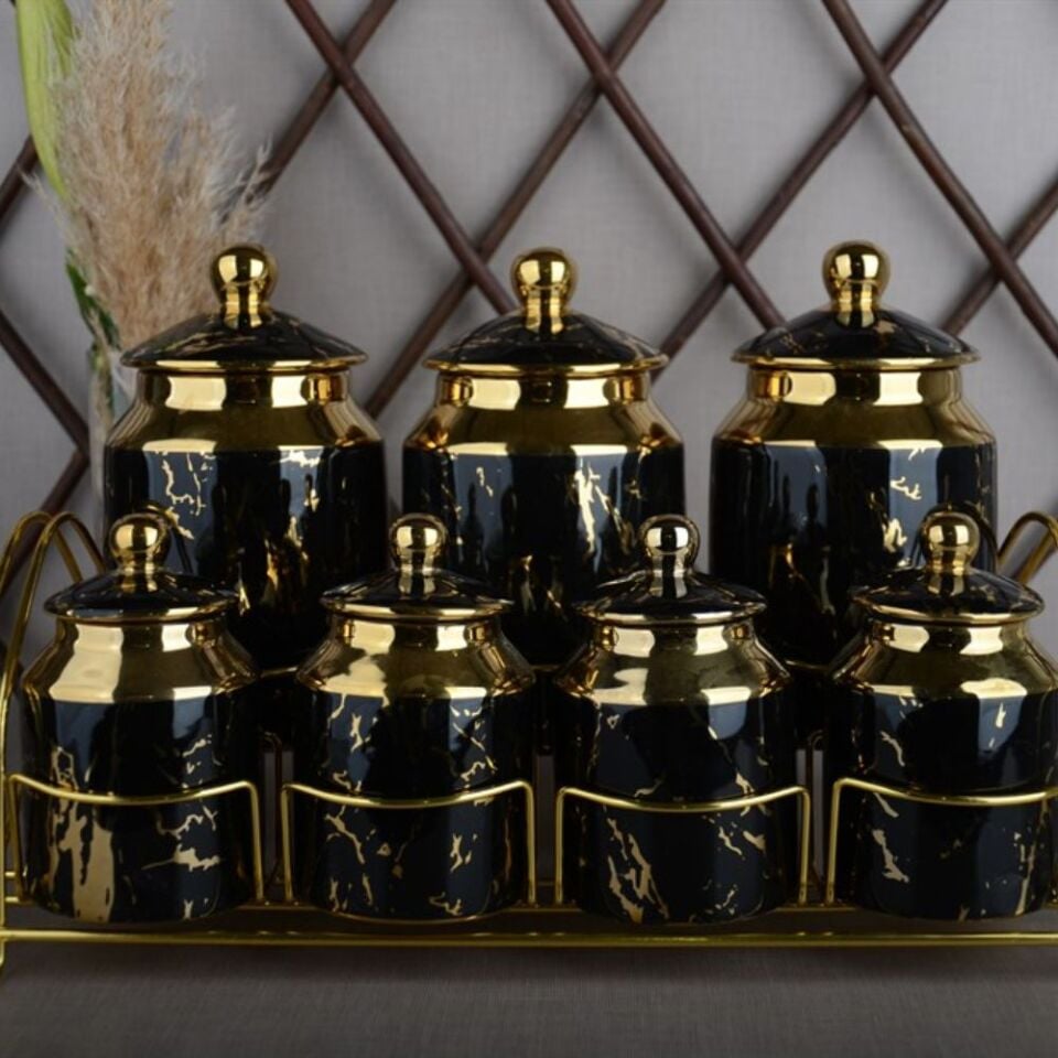 Şener P/Por-101327 Paçi-Aura Pors.7 Parça.Yaldızlı Baharat Takımı