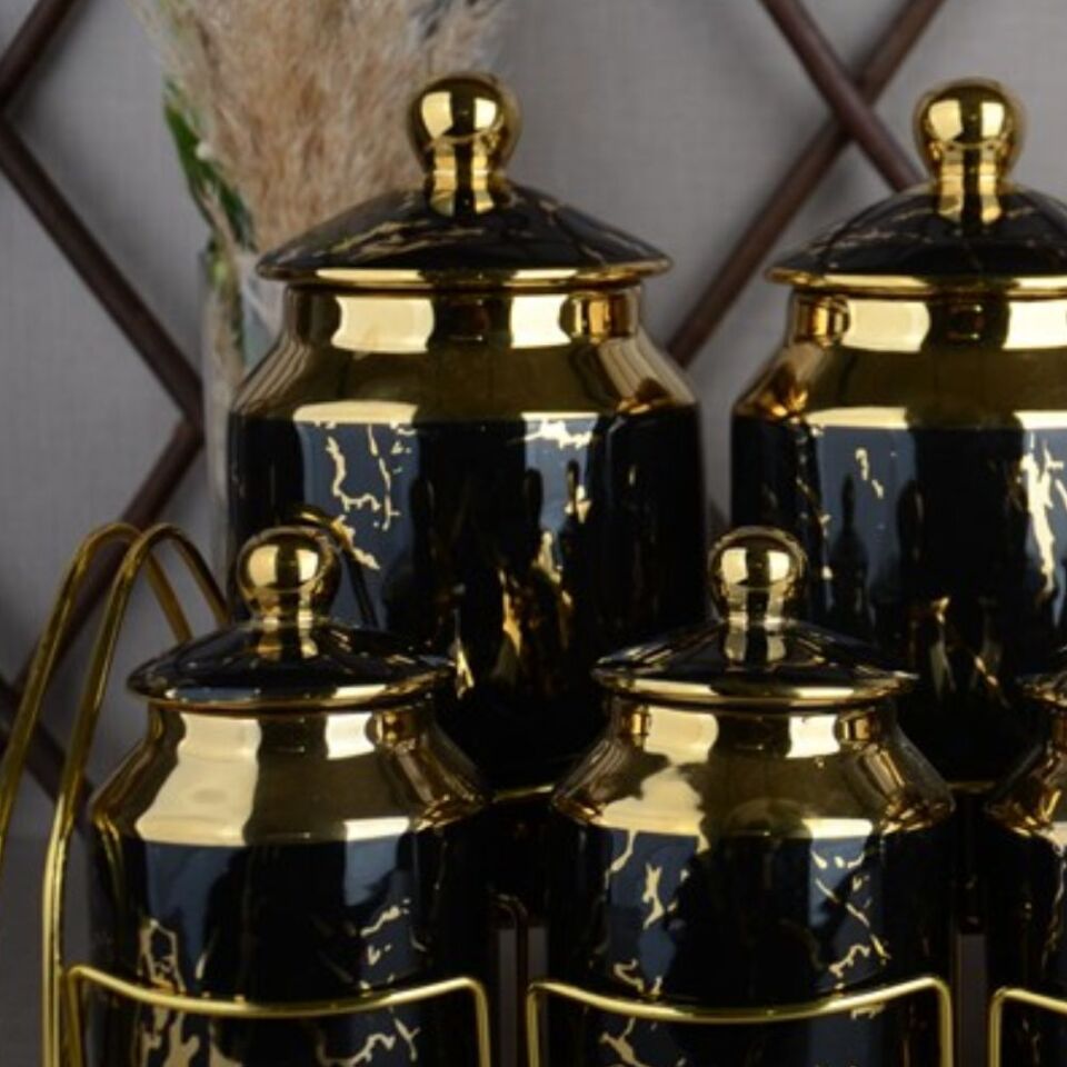 Şener P/Por-101327 Paçi-Aura Pors.7 Parça.Yaldızlı Baharat Takımı