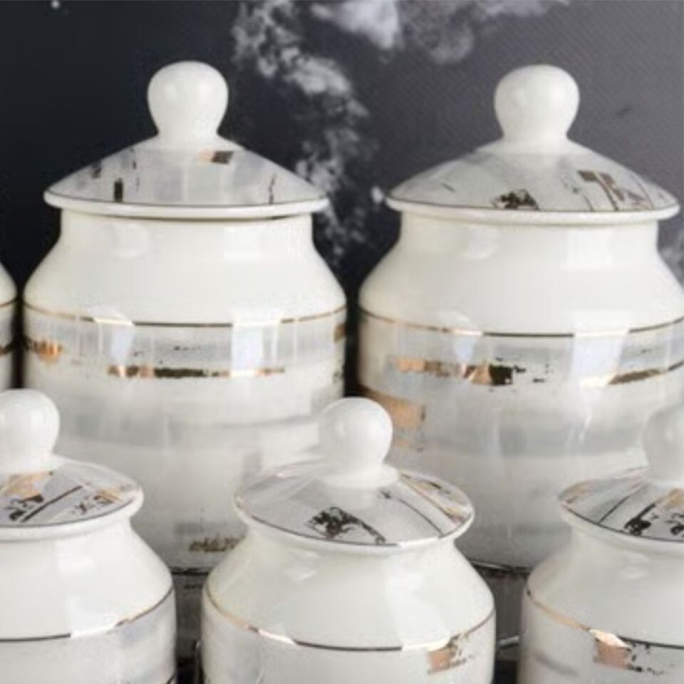 Şener P/Por-101223 Paçi-Aura Pors.7 Parça.Yaldızlı Baharat Takımı