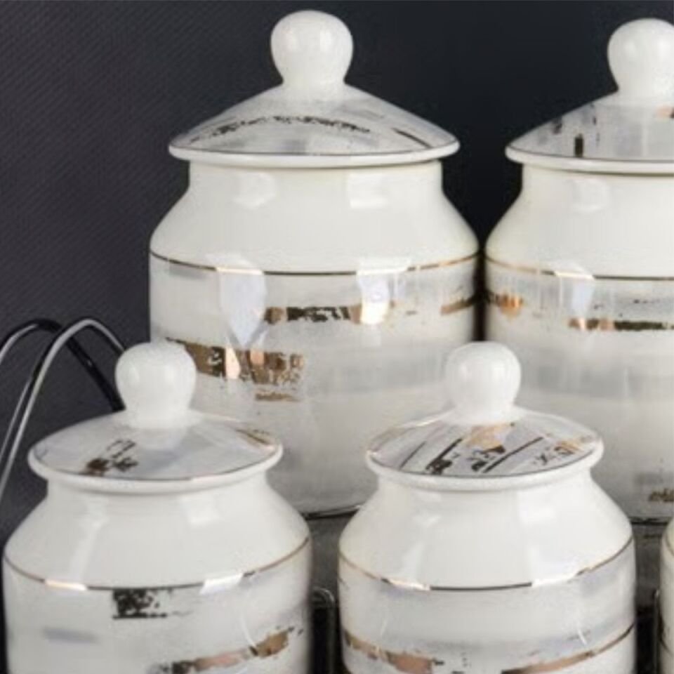 Şener P/Por-101223 Paçi-Aura Pors.7 Parça.Yaldızlı Baharat Takımı