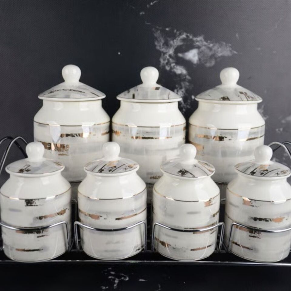 Şener P/Por-101223 Paçi-Aura Pors.7 Parça.Yaldızlı Baharat Takımı