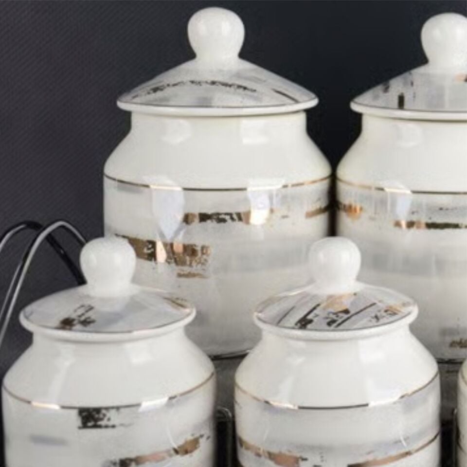 Şener P/Por-101223 Paçi-Aura Pors.7 Parça.Yaldızlı Baharat Takımı