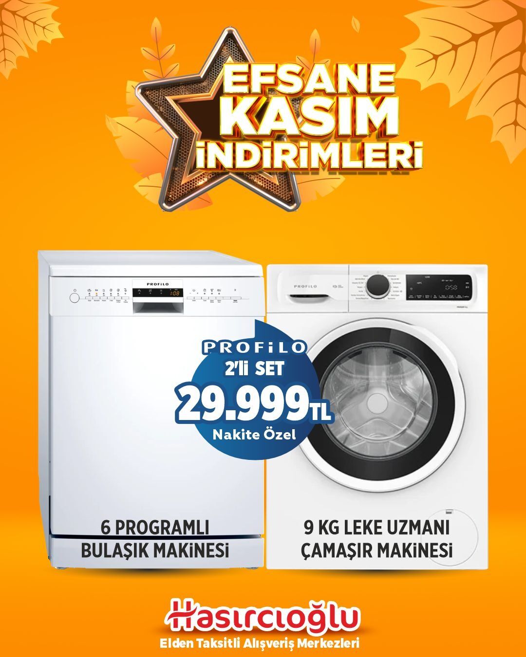 6 PROGRAMLI  BULAŞIK MAKİNESİ - 9 KG LEKE UZMANI  ÇAMAŞIR MAKİNESİ