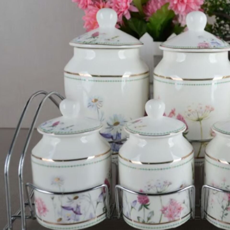 Şener P/Por-101337 Paçi-Aura Pors.7 Parça.Yaldızlı Baharat Takımı