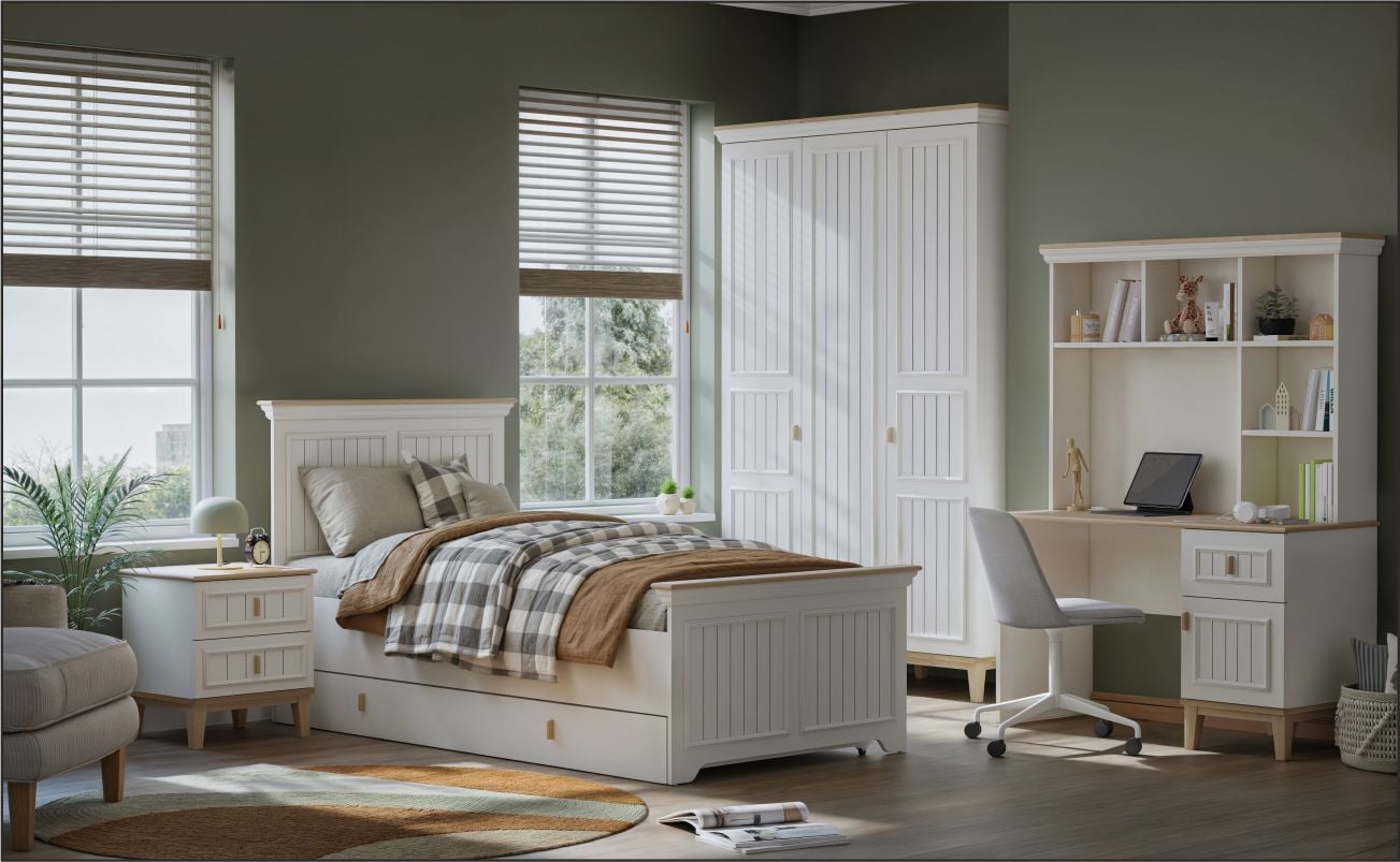 Piyano Forte 3 Kapılı Gardrop