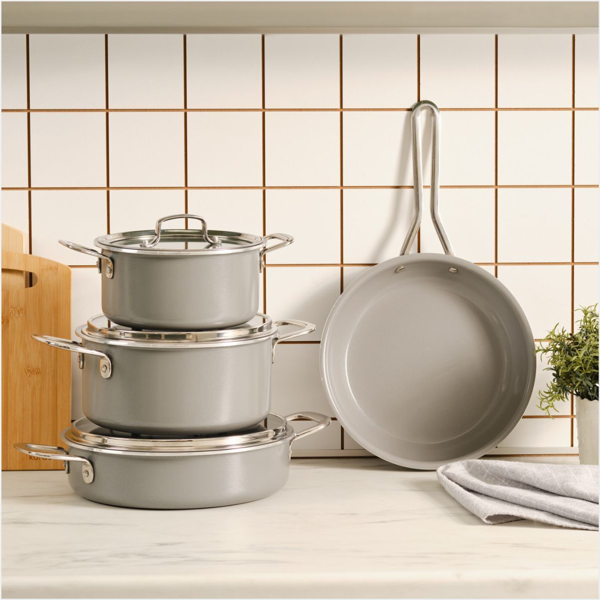 Karaca Svvıss Crystal 7 Parça Tencere Gri