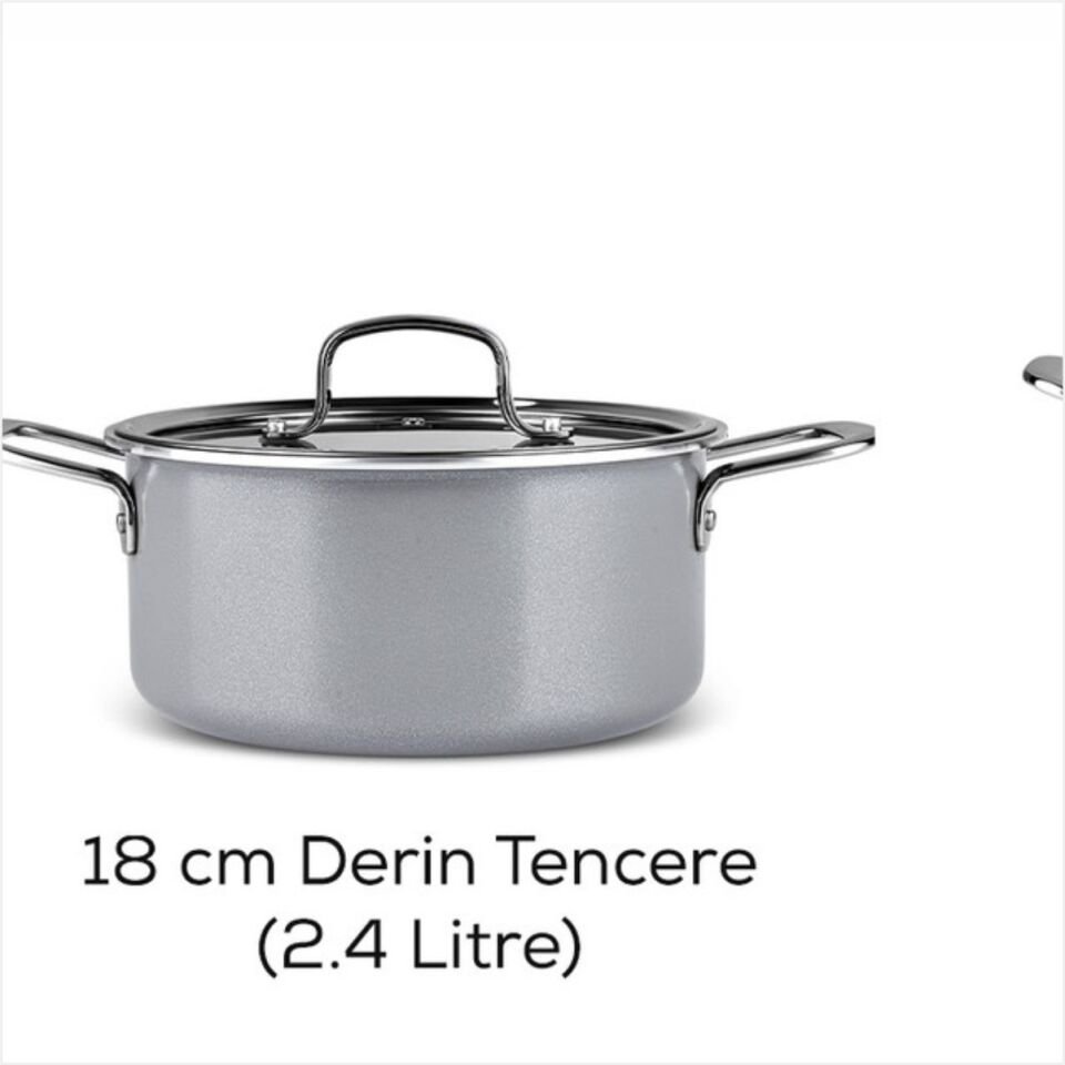 Karaca Svvıss Crystal 7 Parça Tencere Gri