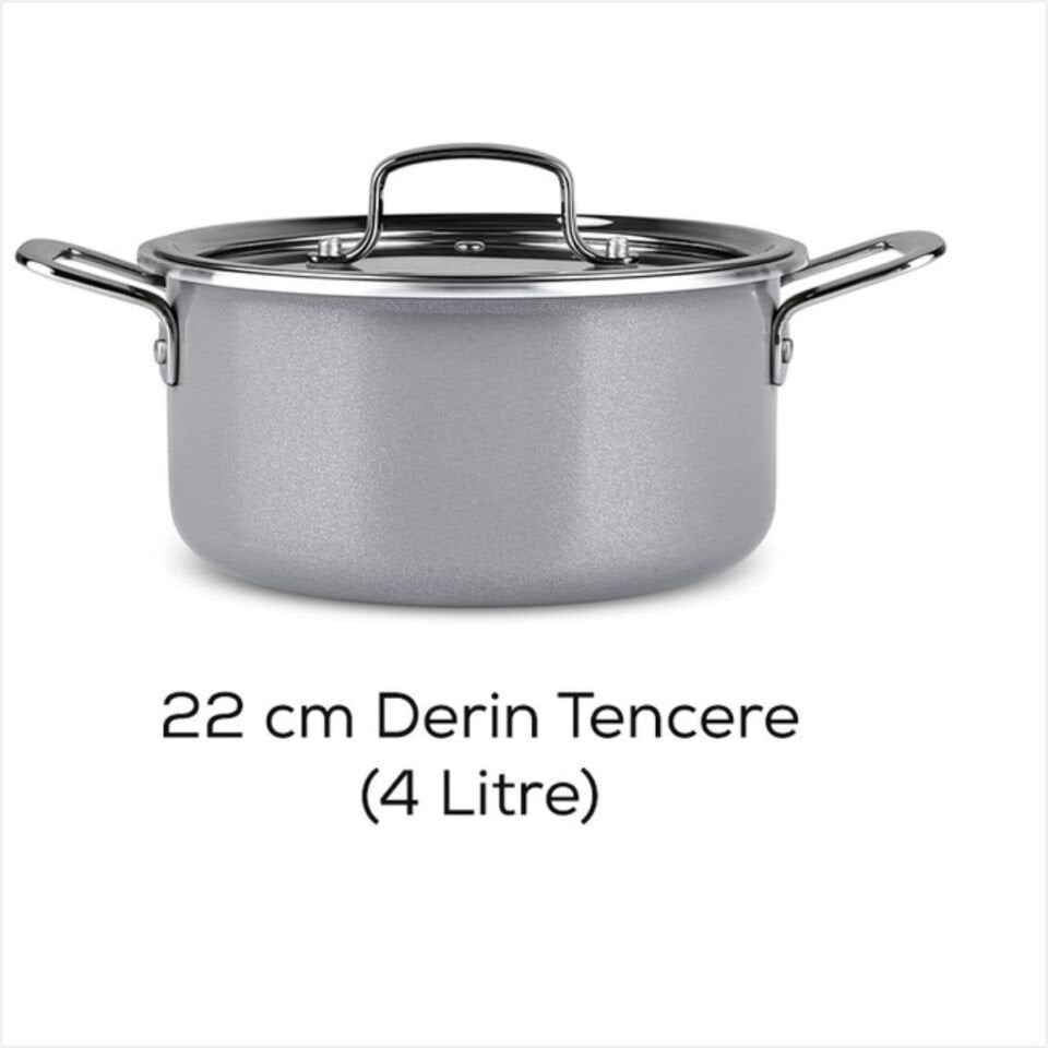 Karaca Svvıss Crystal 7 Parça Tencere Gri