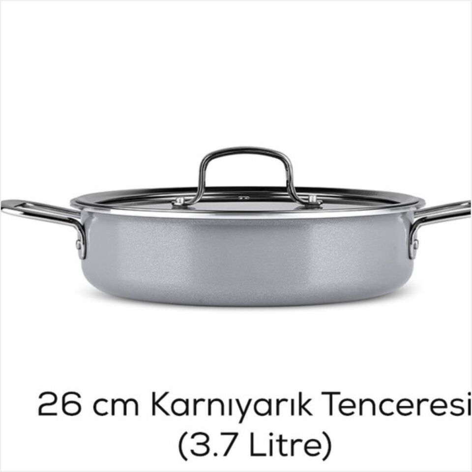 Karaca Svvıss Crystal 7 Parça Tencere Gri