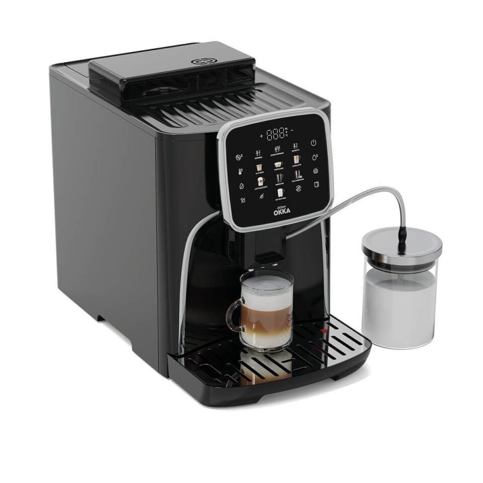 Arzum OK0028-05 Okka Espresso PRO M Tam Otomatik Espresso Makinesi Siyah Krom