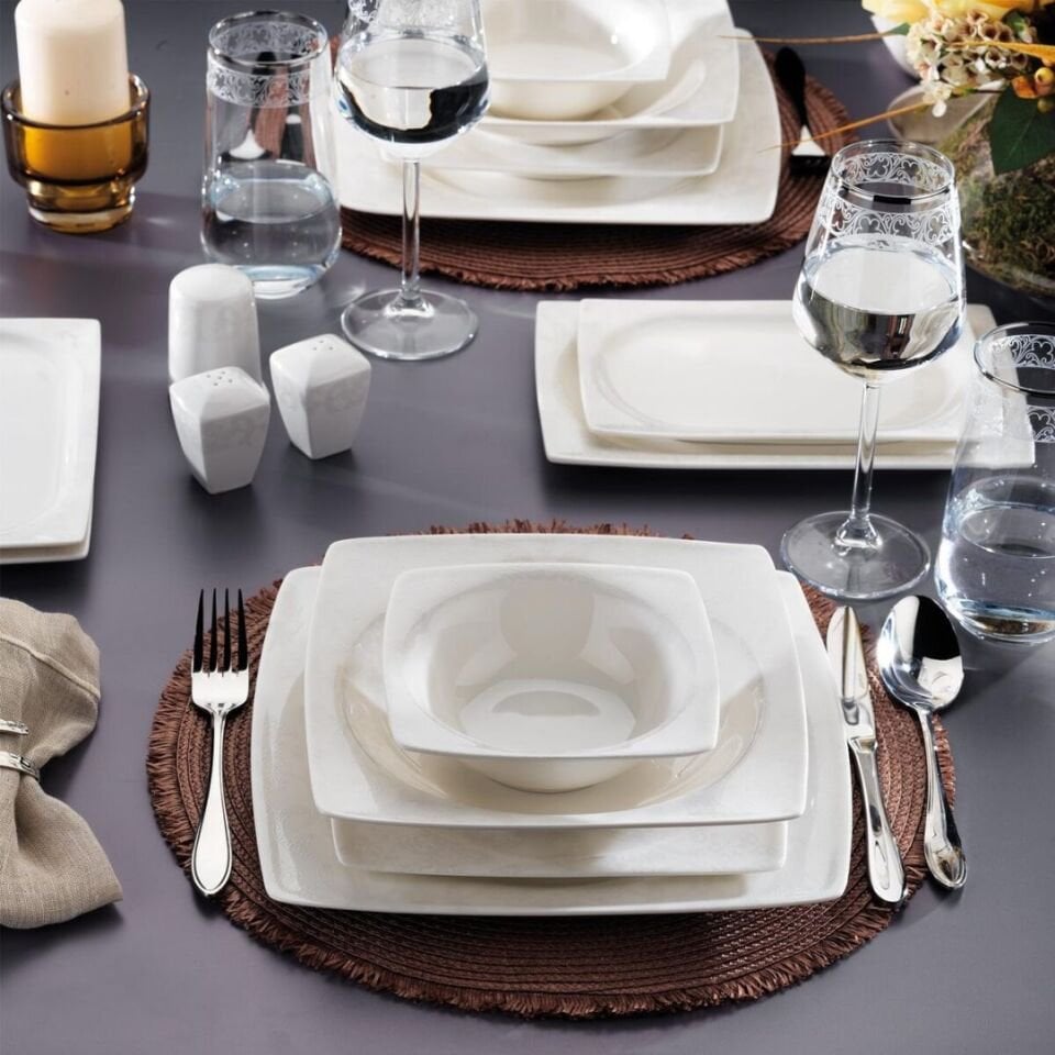 Kütahya 24 Parça Rolyef Yemek Takımı