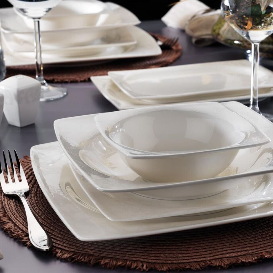 Kütahya 24 Parça Rolyef Yemek Takımı