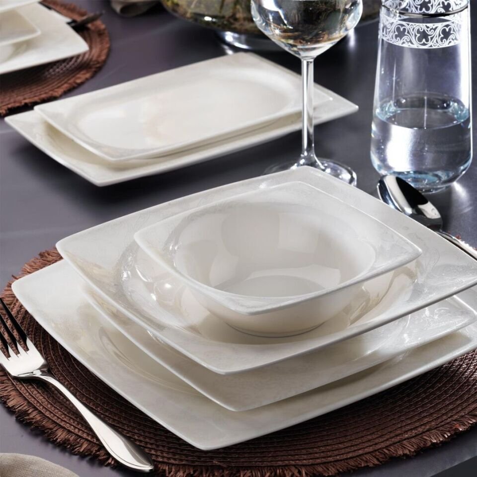 Kütahya 24 Parça Rolyef Yemek Takımı