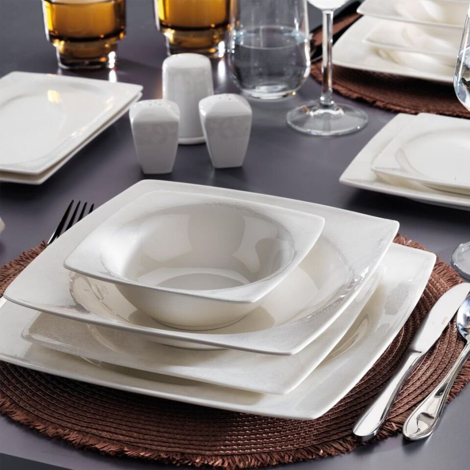 Kütahya 24 Parça Rolyef Yemek Takımı