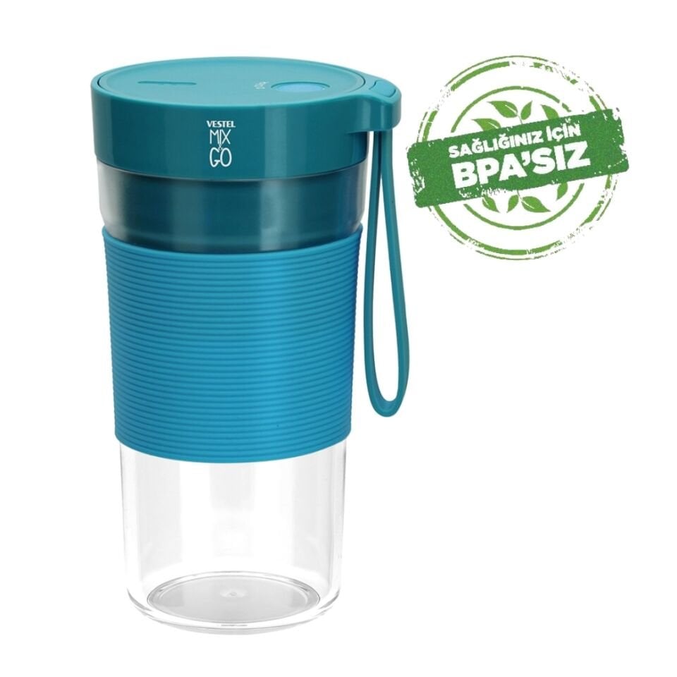 Vestel MIX&GO Şarjli Blender Mavi