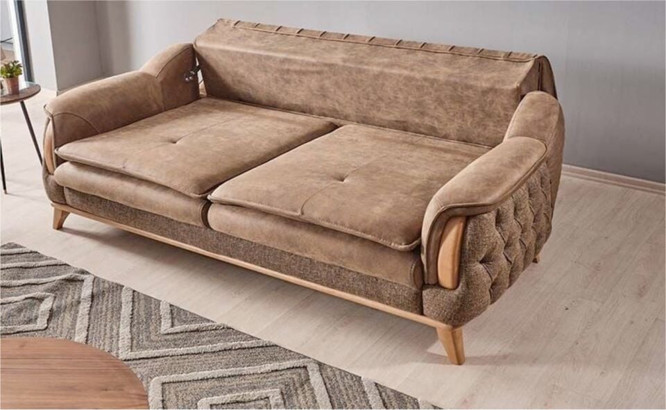 Beyza İntero 04 Koltuk Takımı 3+3+1+1 Vera 04 Krem