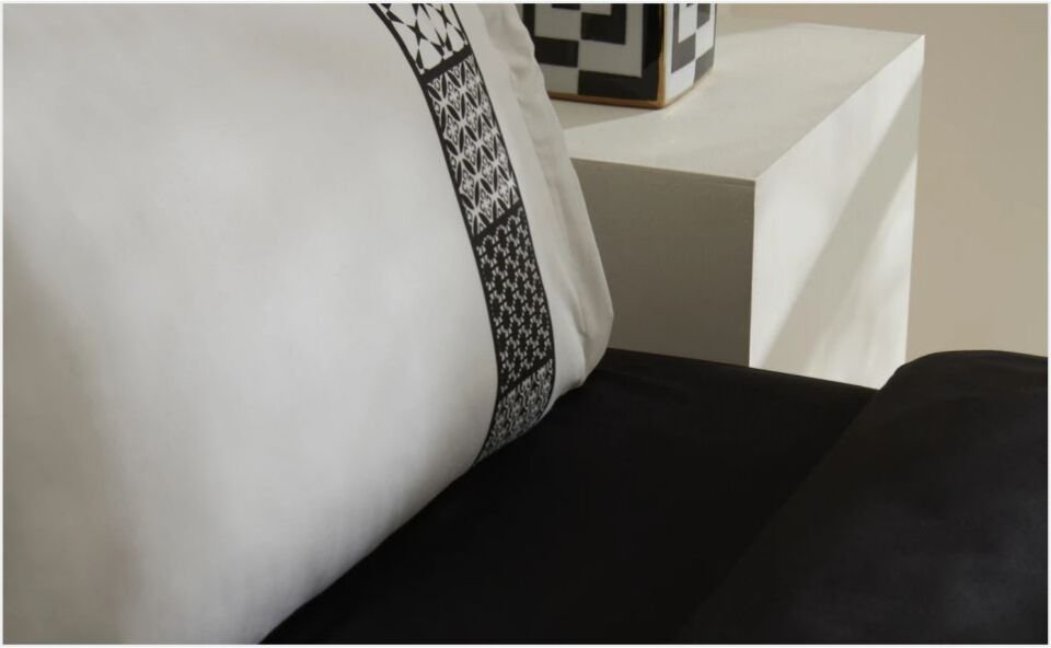 Karaca Home Blake %100 Pamuk Çift Kişilik Nevresim Takımı Siyah Beyaz