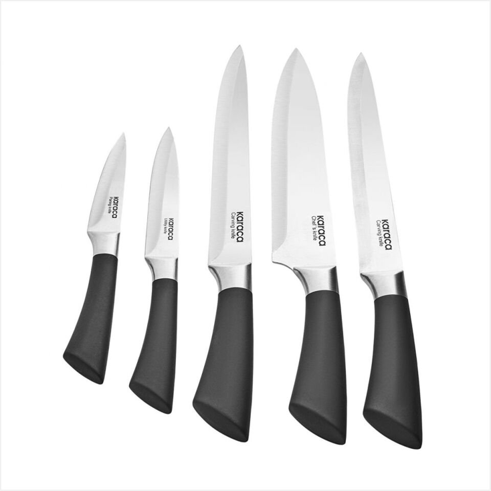Karaca Blacker 6 Parça Bıç 25 Cm Siyah