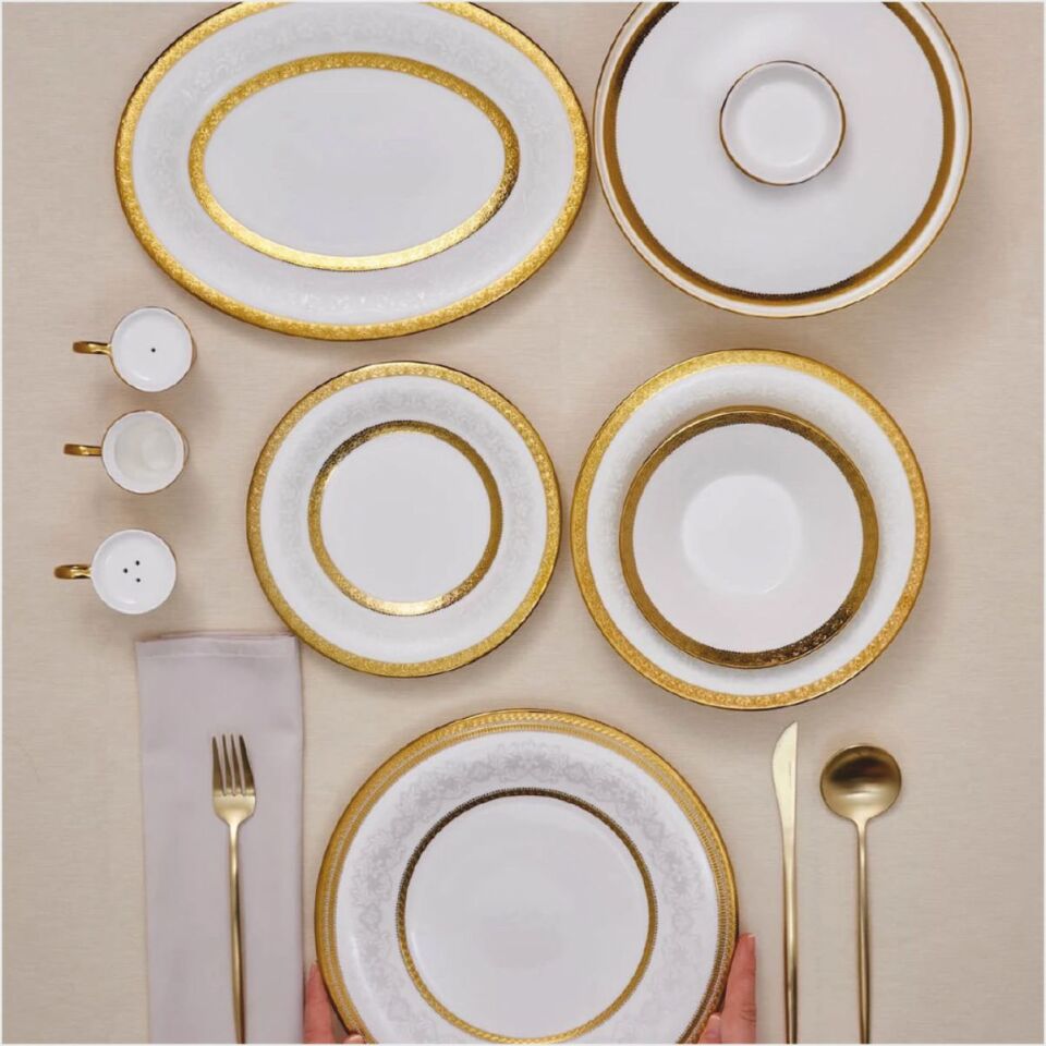 KARACA ELENA 6 KİŞİLİK 90ML KAHV, BEYAZ