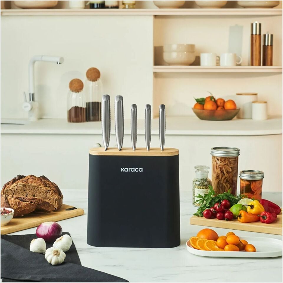 Karaca Samuray Solıd 6 Parça Bıça Siyah