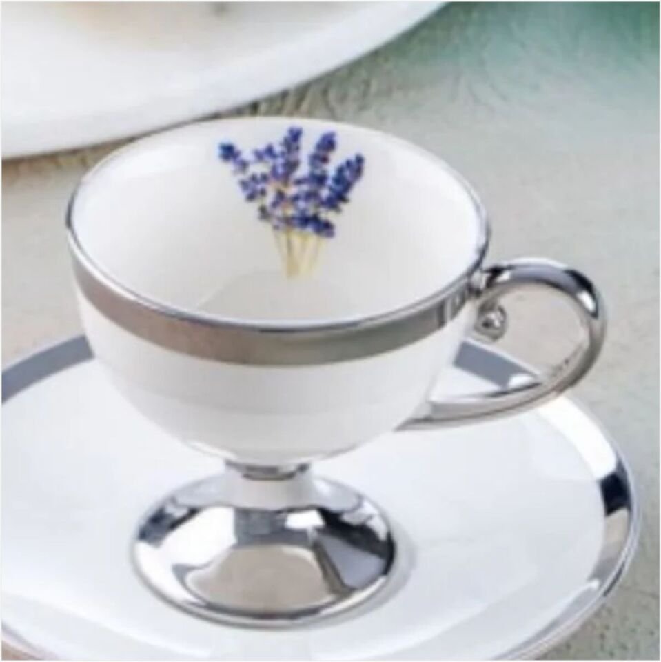 ACAR HXF-05177/8 MIRANDA GSILVER 6 LI KAHVE FİNCAN TAKIMI