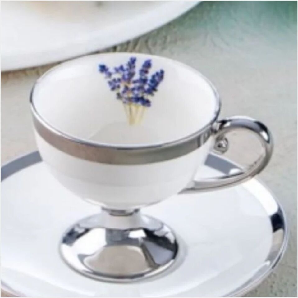 ACAR HXF-05177/8 MIRANDA GSILVER 6 LI KAHVE FİNCAN TAKIMI