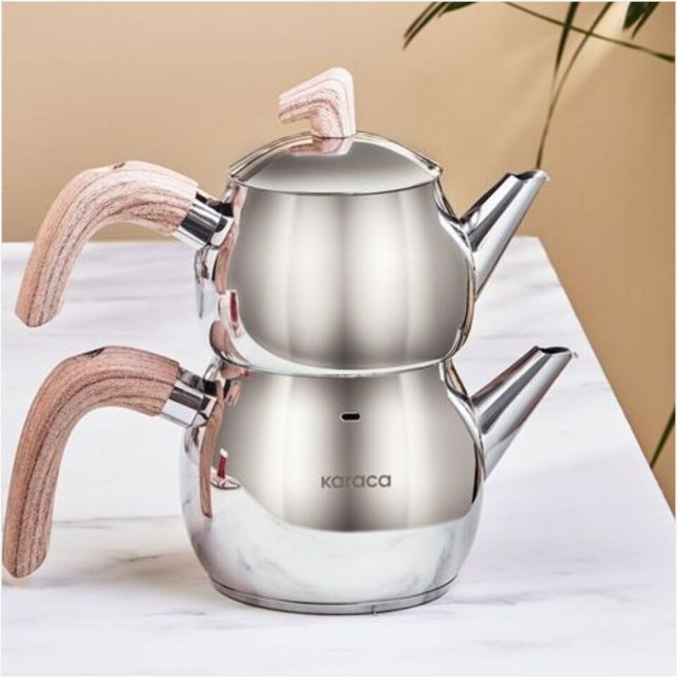 Karaca Verde Çaydanlık Takımı Mini Kahverengi