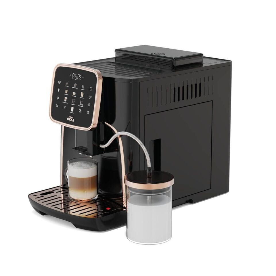 Arzum OK0028-04 Okka Espresso PRO M Tam Otomatik Espresso Makinesi Siyah Bakır